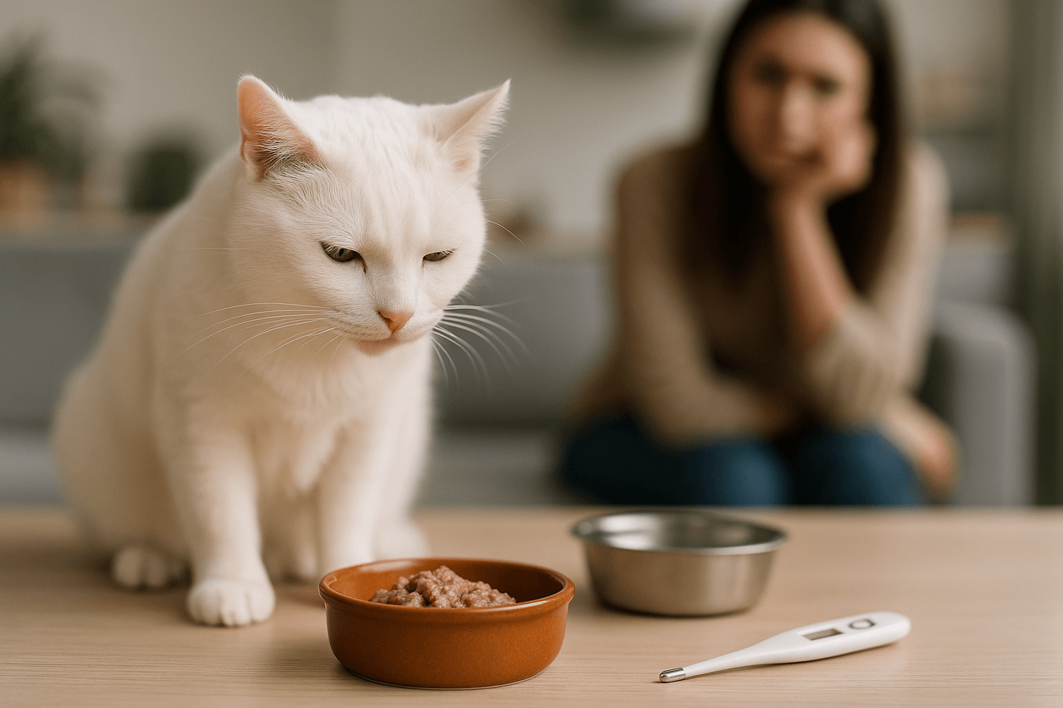 Chat qui ne mange plus