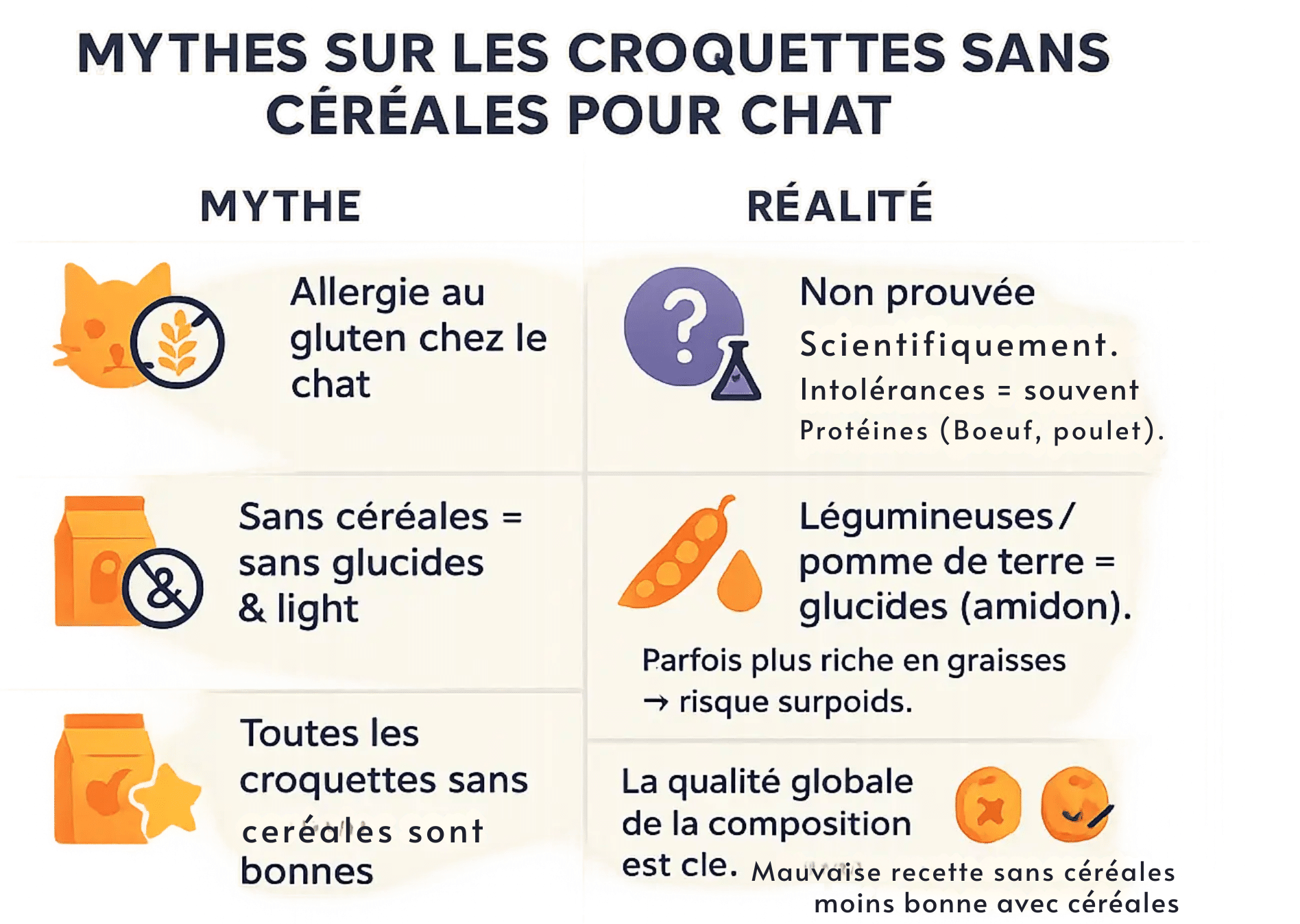 Mythe sur les croquettes