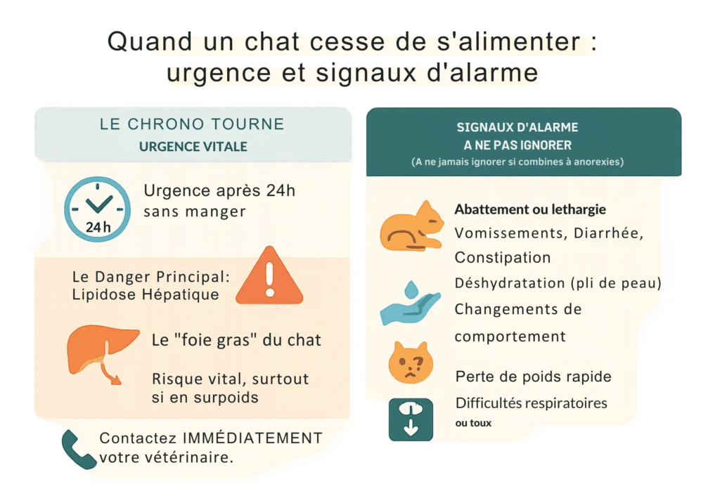 Quand un chat cesse de s'alimenter