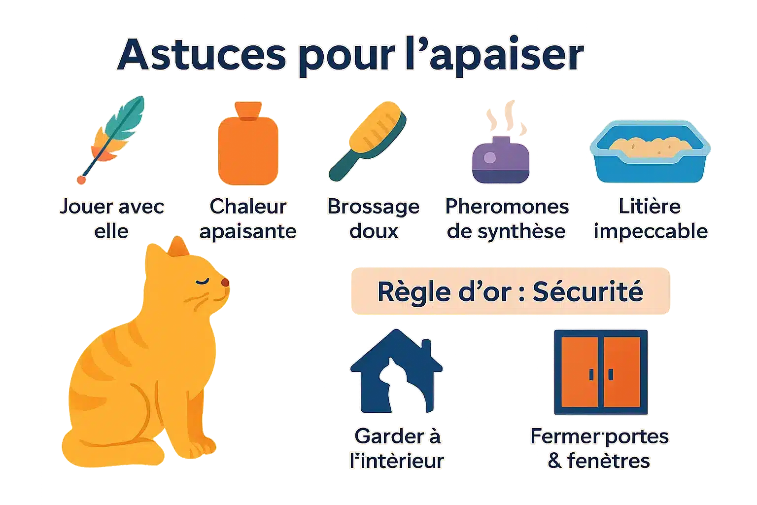 Chatte en chaleur - astuces pour l'apaiser