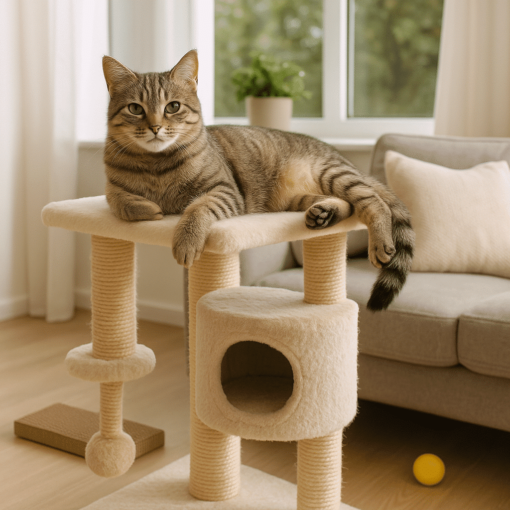 Chat sur Arbre à Chat