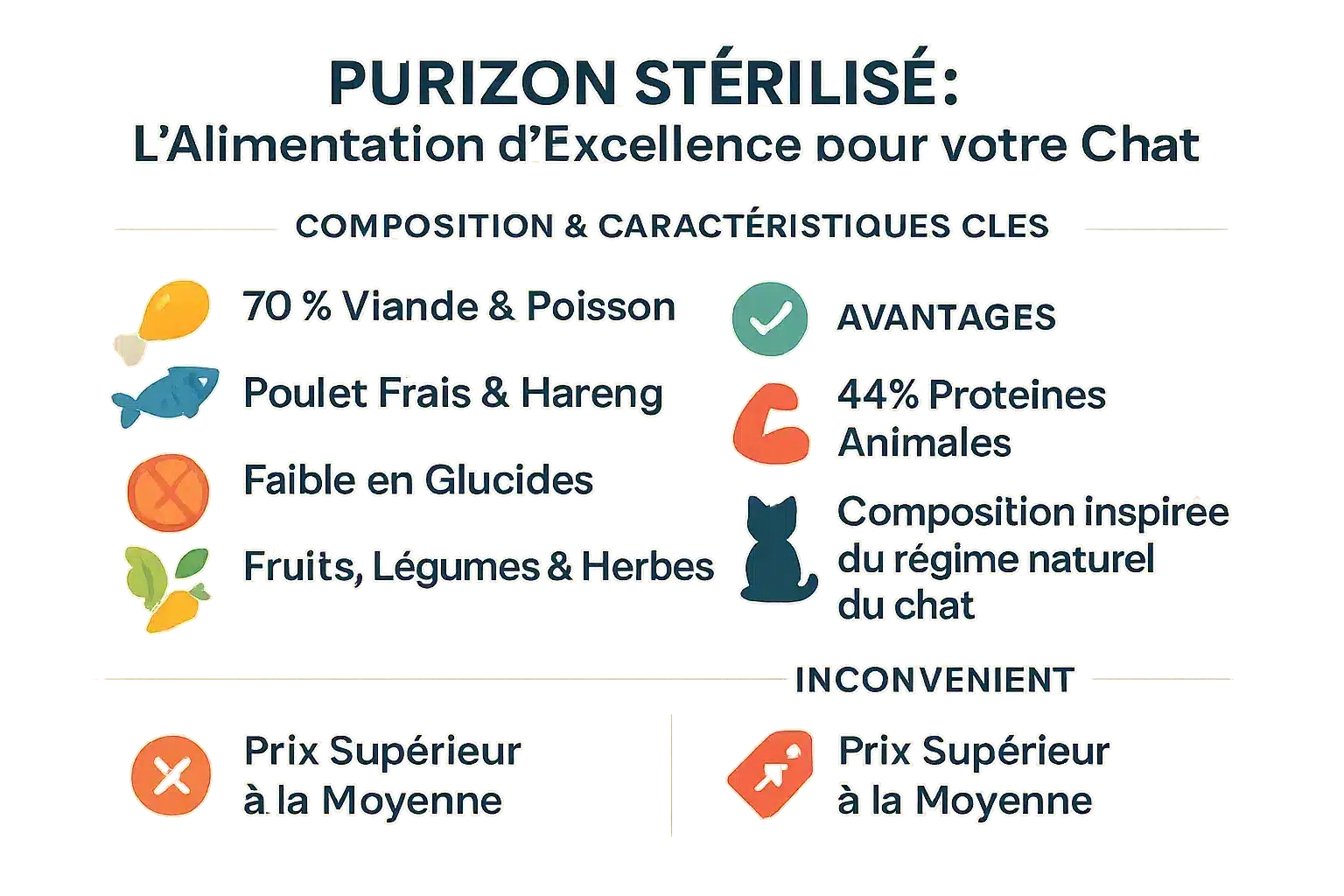 <strong>Purizon Adult Sterilized</strong> poulet, poisson - sans céréales