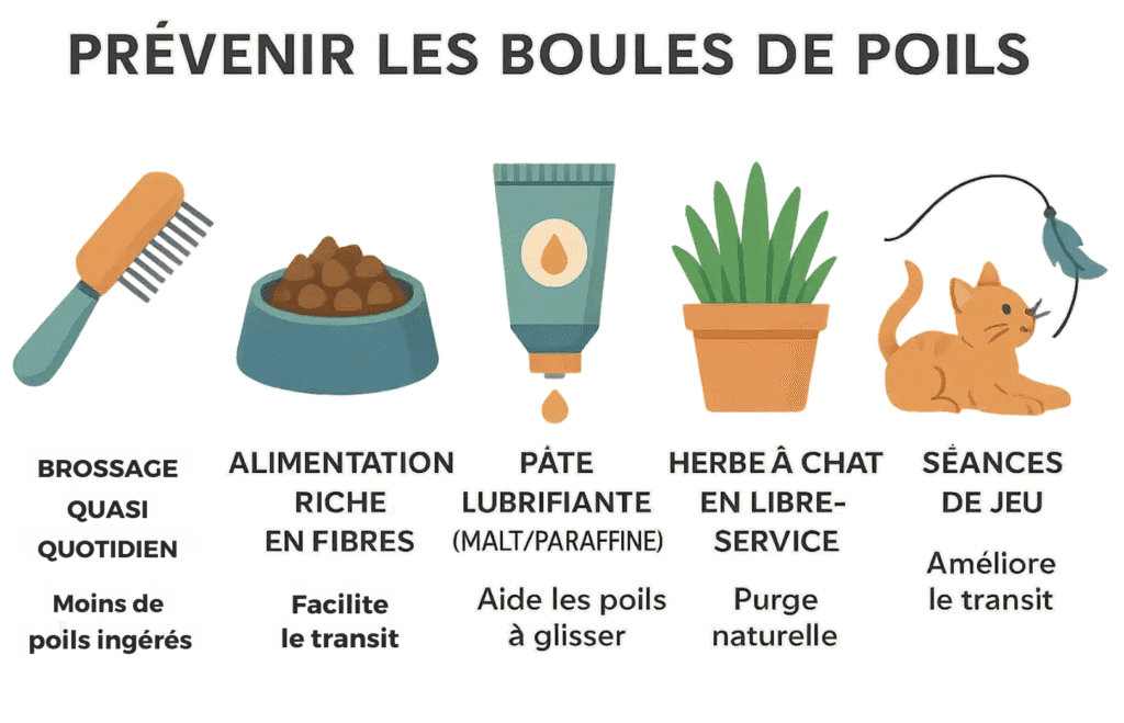 Prévenir les boules de poil