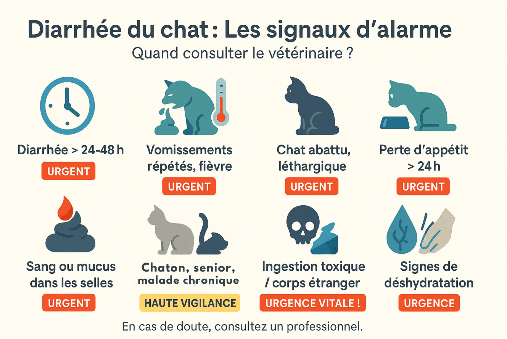 Diarrhée du chat