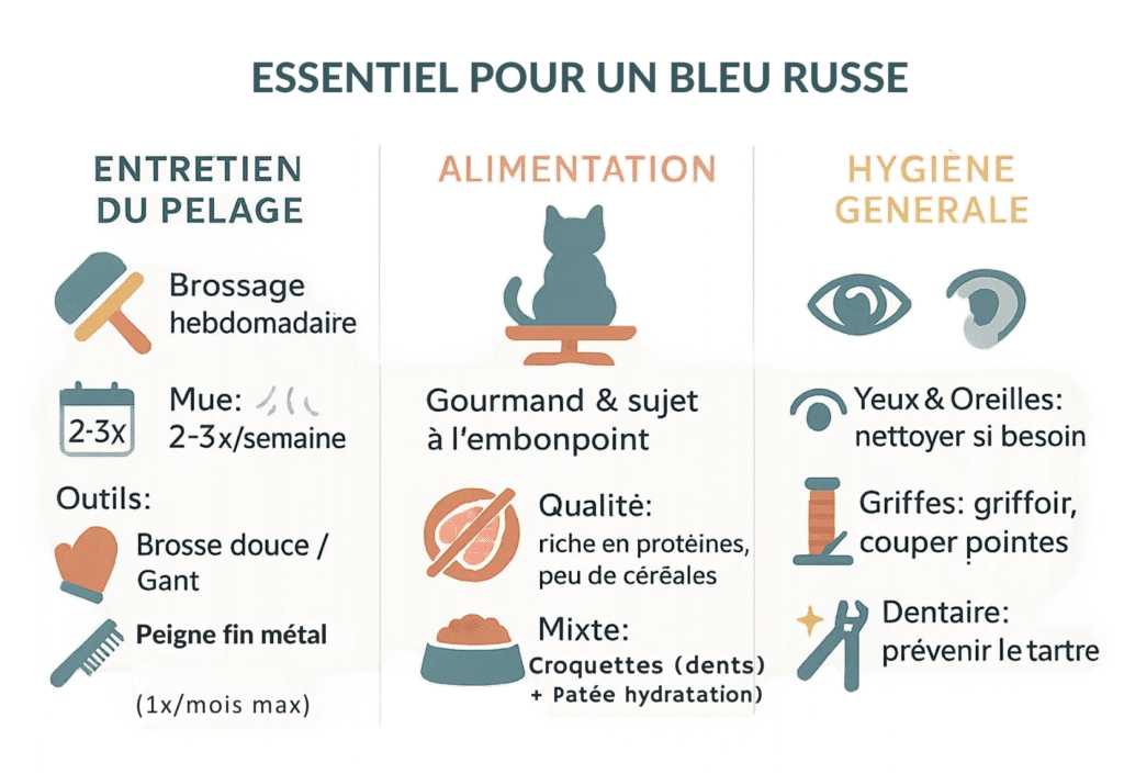 Essentiel pour un bleu russe