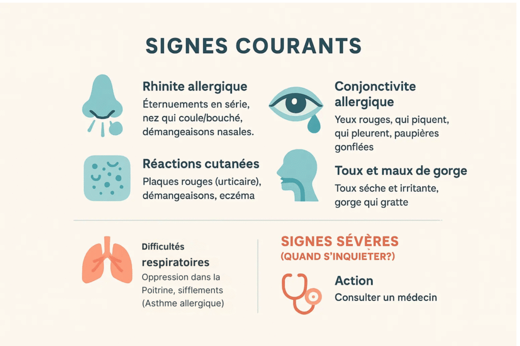 Signes courants