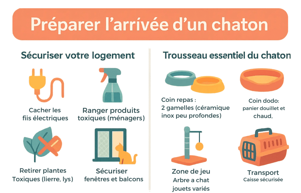 préparer l'arrivée