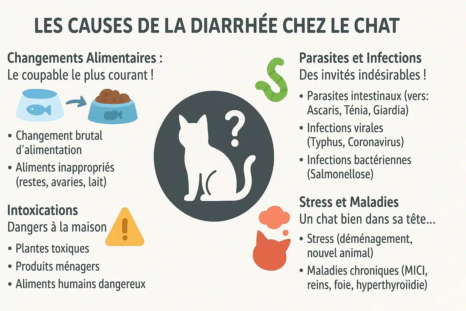 <strong>Chat souffrant de maladies digestives</strong>