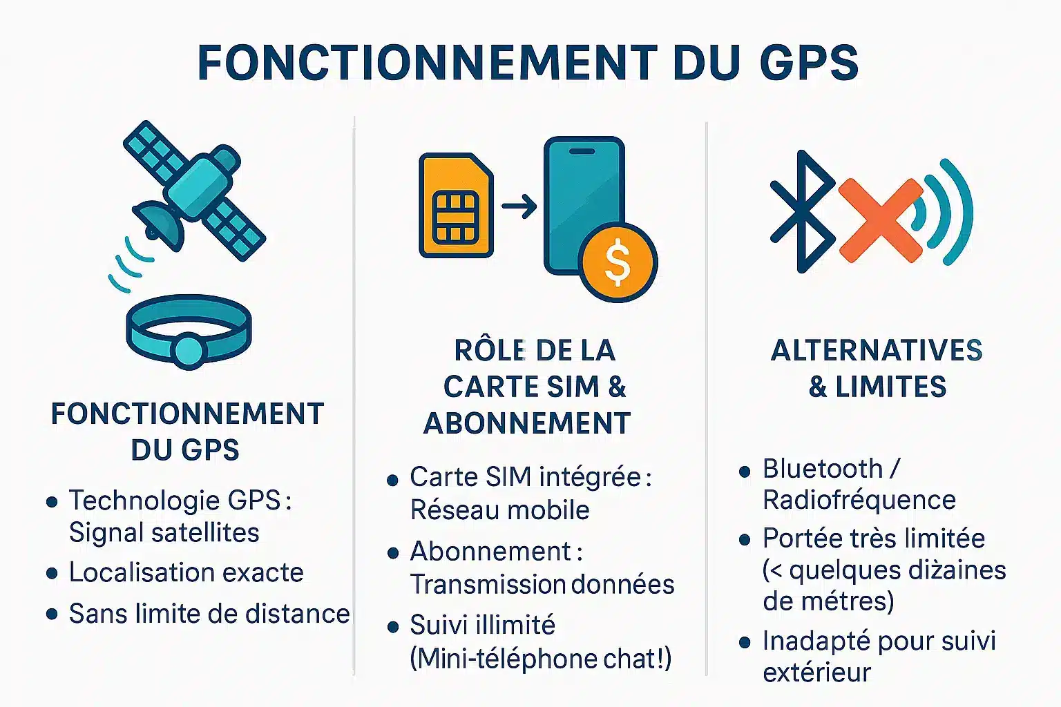 Fonctionnement d'un collier GPS pour chat