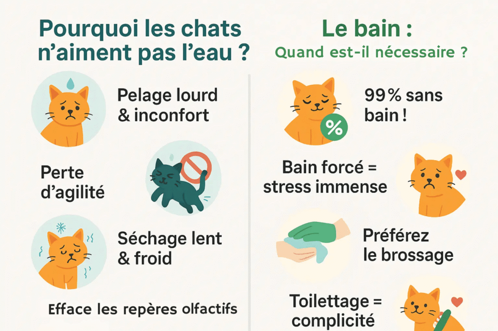 Pourquoi ils n'aiment pas l'eau