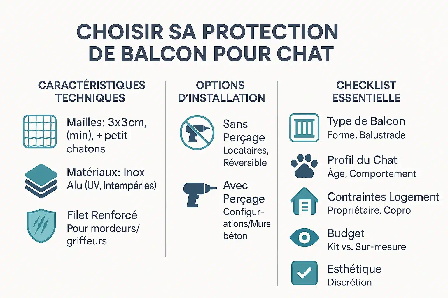 Protection de balcon pour chat