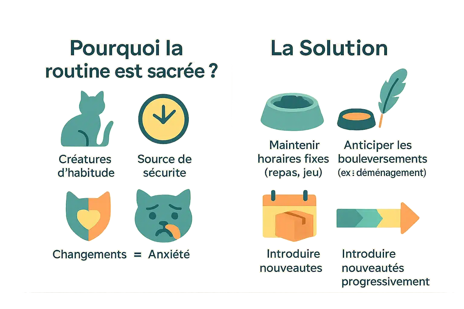 Chat détendu dans un environnement stable et familier