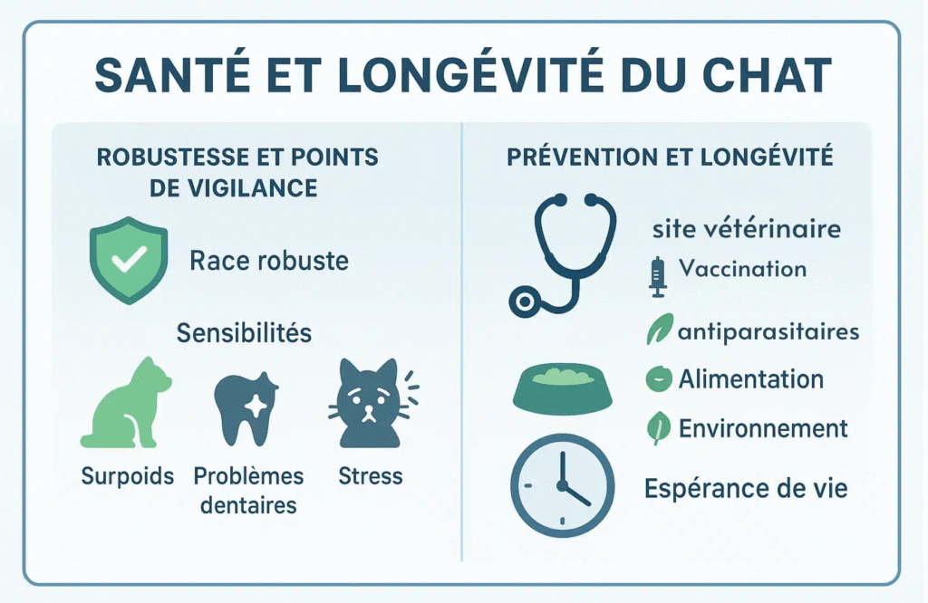 santé et longévité du chat