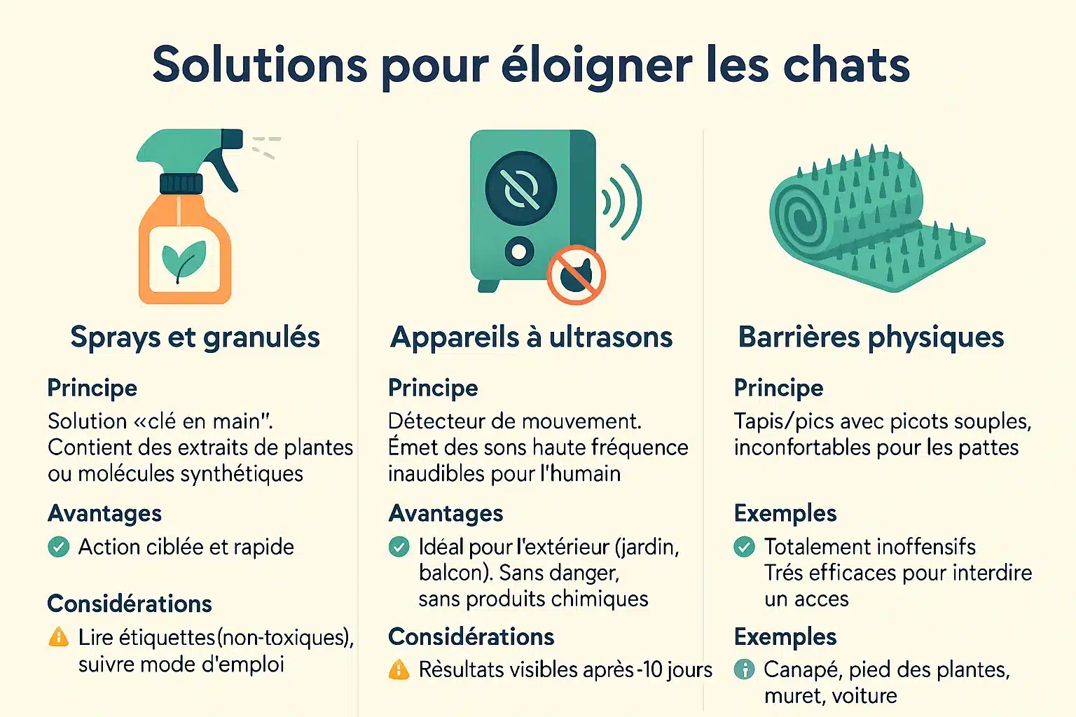 Illustration des <strong>solutions commerciales pour chats</strong>