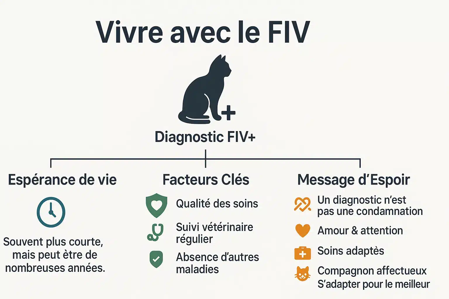 Chat FIV+ en bonne santé
