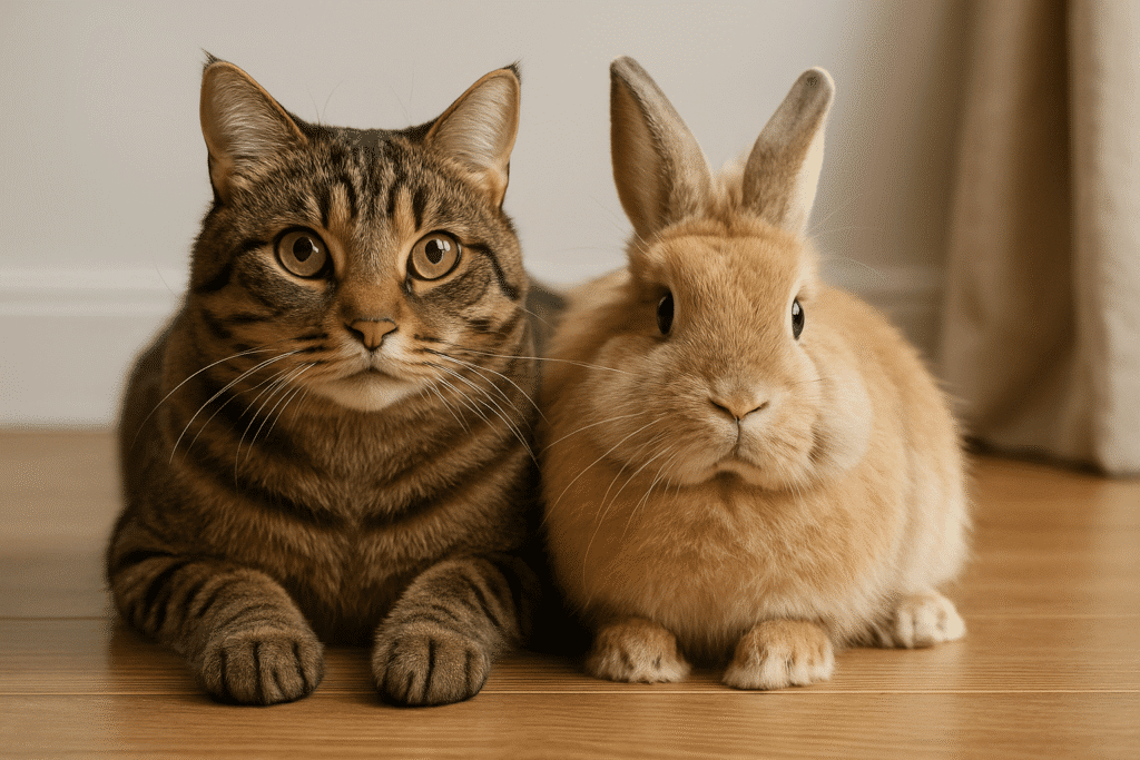 chat et lapin