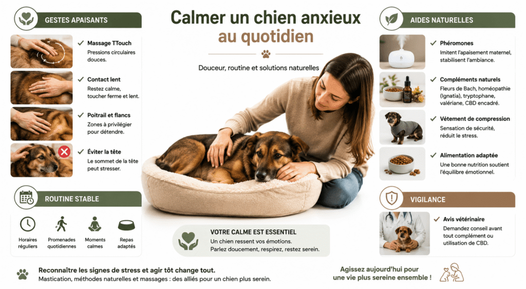 Calmer un chien anxieux
