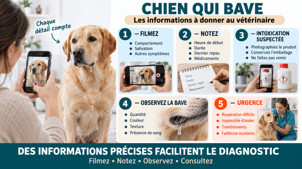 chien qui bave