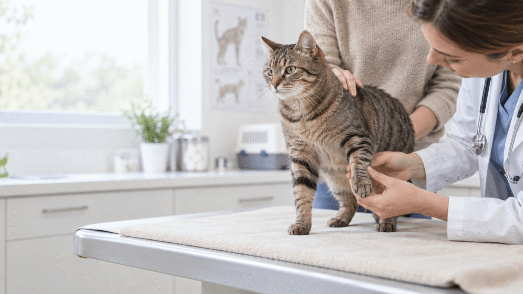 chat qui boite