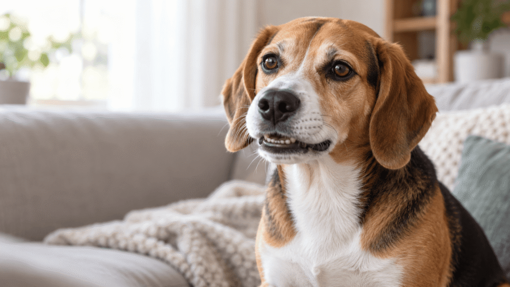 chien qui claque des dents