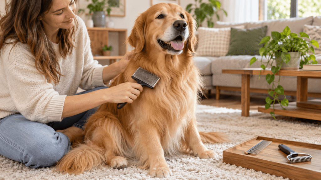 brosse pour chien poil long